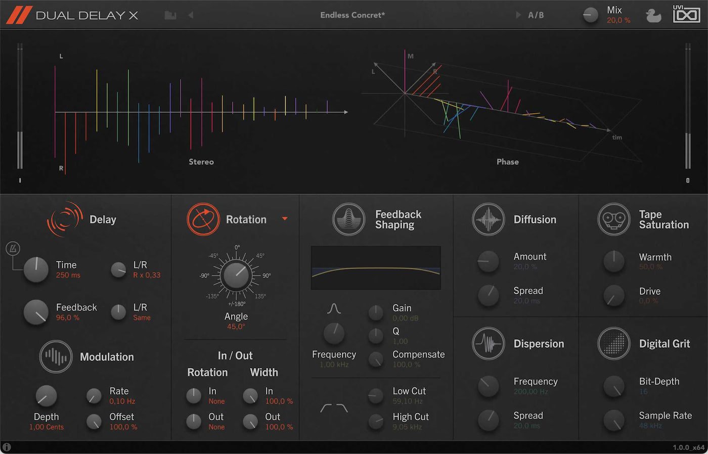 UVI Dual Delay X