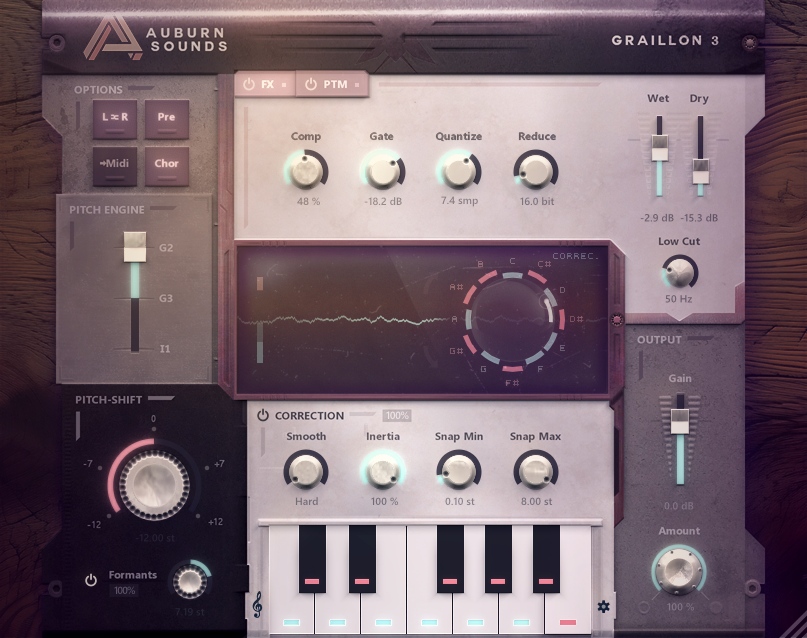 Auburn Sounds Graillon 3, free real-time pitch correction