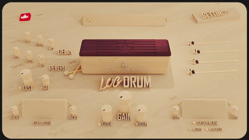 Log Drum VSTi amapiano log drum plugin interface