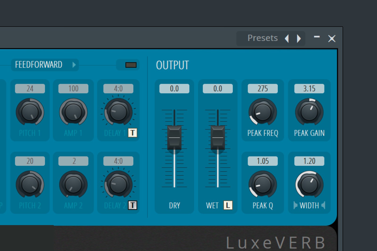 Luxeverb reverb in FL Studio 2026