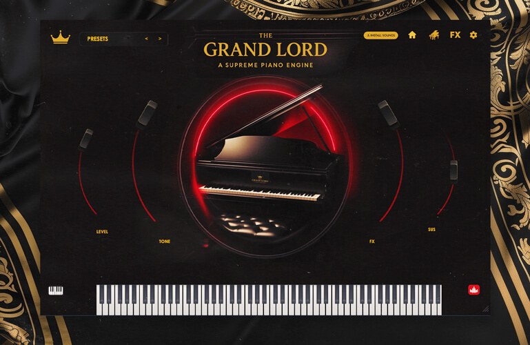 The Grand Lord 200+ pianos plugin interface