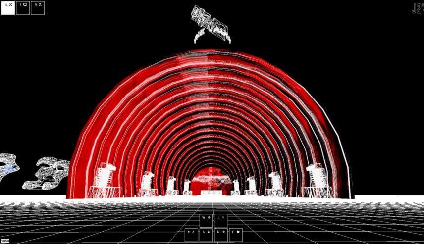 Virtual rendition of stage