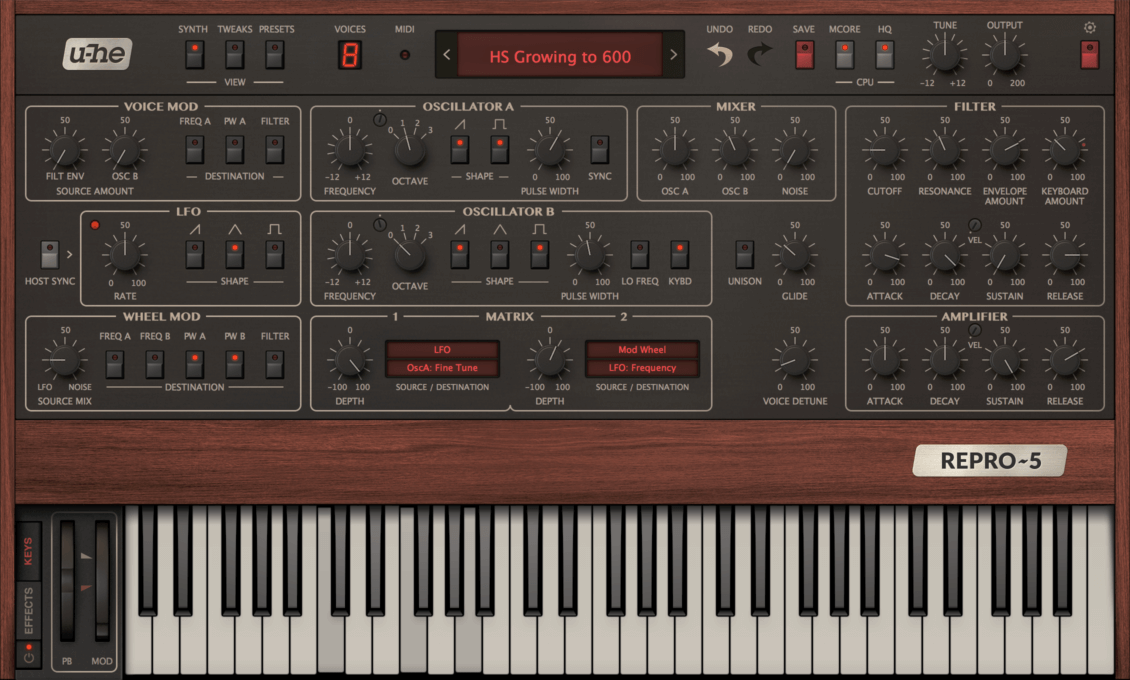u-he Repro-5 01 Synth RGB