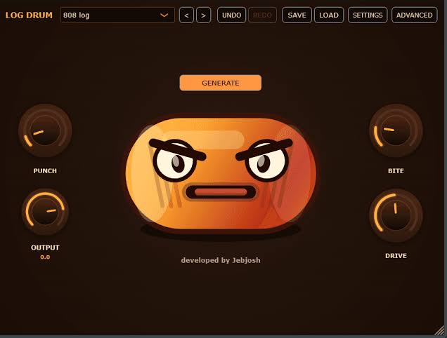 Jebjosh Amapiano Log Drum Generator interface