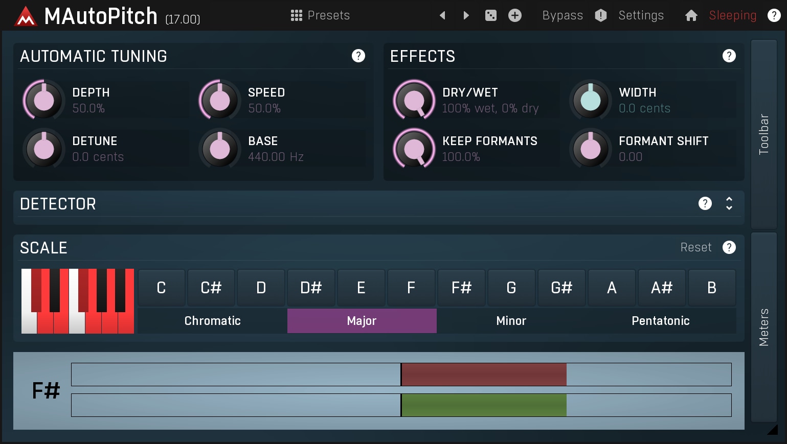 MeldaProduction MAutoPitch interface