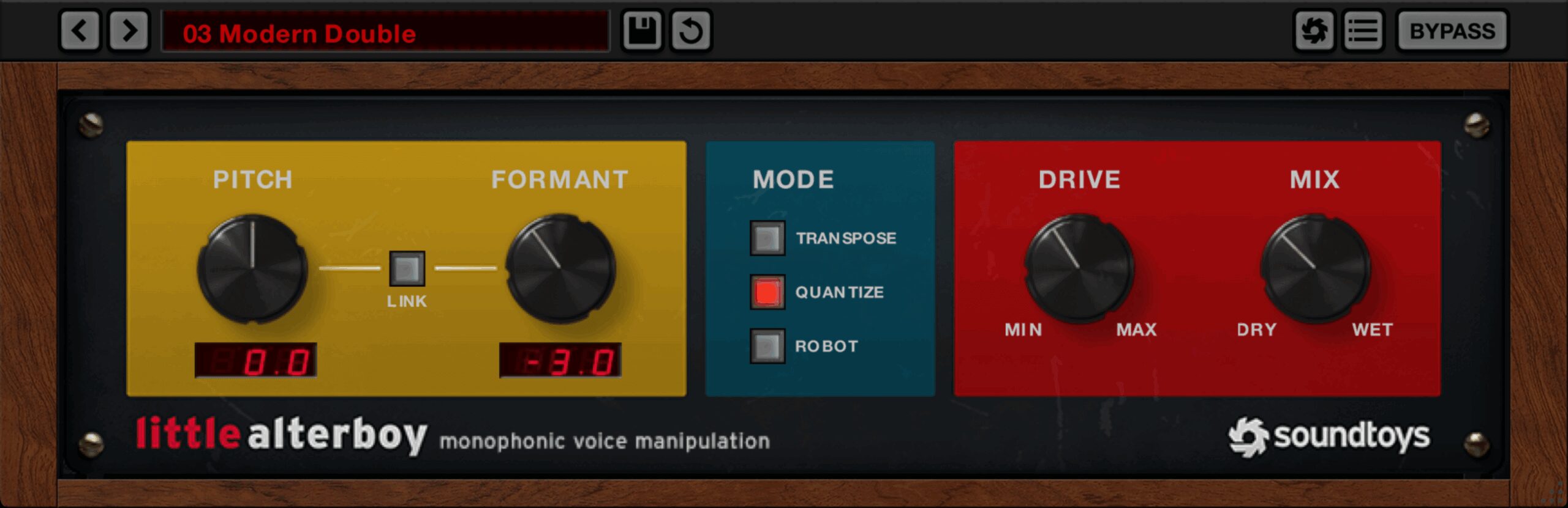 Soundtoys Little AlterBoy interface