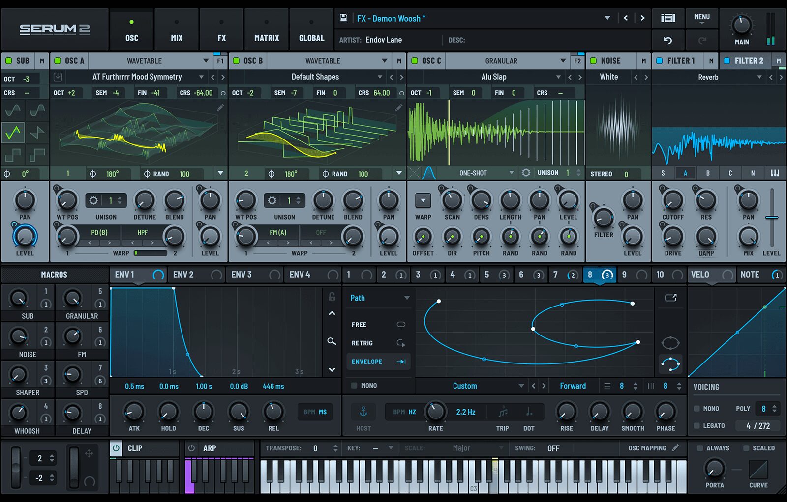 Xfer Serum wavetable synth plugin interface