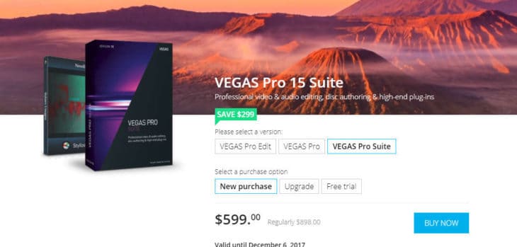 Save Up To $349 On Magix VEGAS Pro 15 (3 Days Left!)